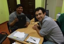 Carambia recibiò a Franco Martinez, primer egresado de la UNPA Las Heras