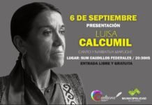 LUISA CALCUMIL EN LAS HERAS