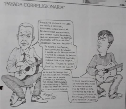 FIERRAZO EN EL RECUERDO: “PAYADA CORRELIGIONARIA”