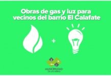 La Municipalidad de Las Heras continúa haciendo obras de gas en el barrio El Calafate