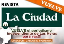 REVISTA “LA CIUDAD” – “PERIODISMO INDEPENDIENTE” – AÑO XXV – EDICIÒN Nº 670 – VIERNES 17 DE JULIO DE 2020 –LAS HERAS (SANTA CRUZ) PATAGONIA ARGENTINA